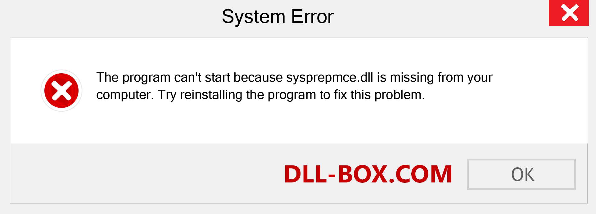  sysprepmce.dll file is missing?. Download for Windows 7, 8, 10 - Fix  sysprepmce dll Missing Error on Windows, photos, images